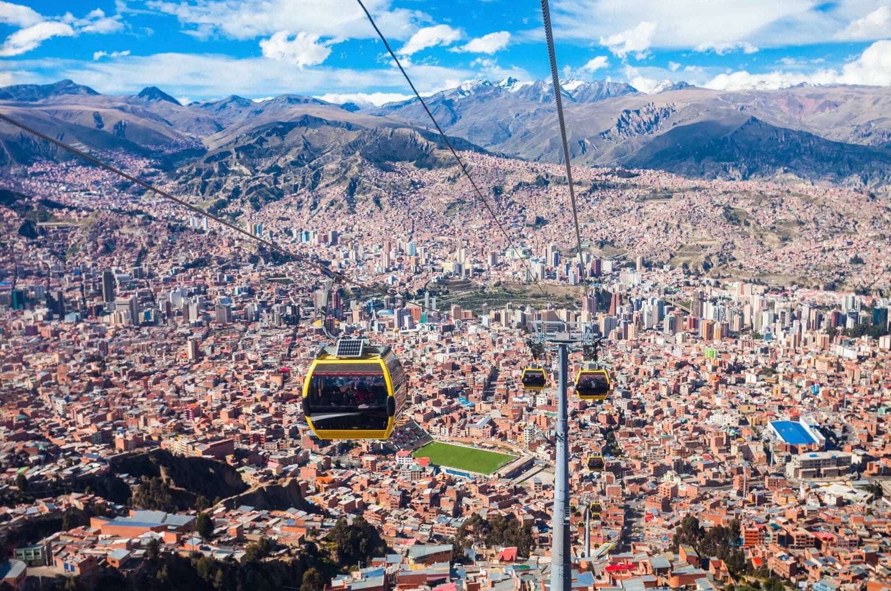 The city of La Paz, Bolivia