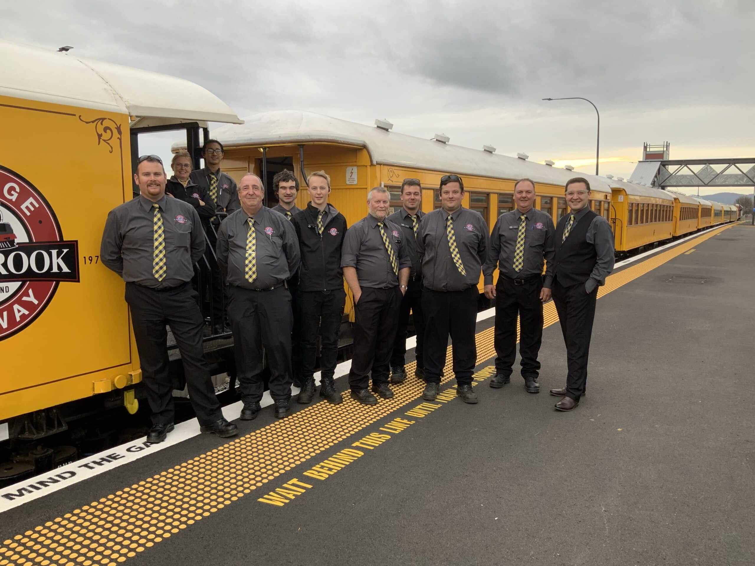The train crew on the GVR Special