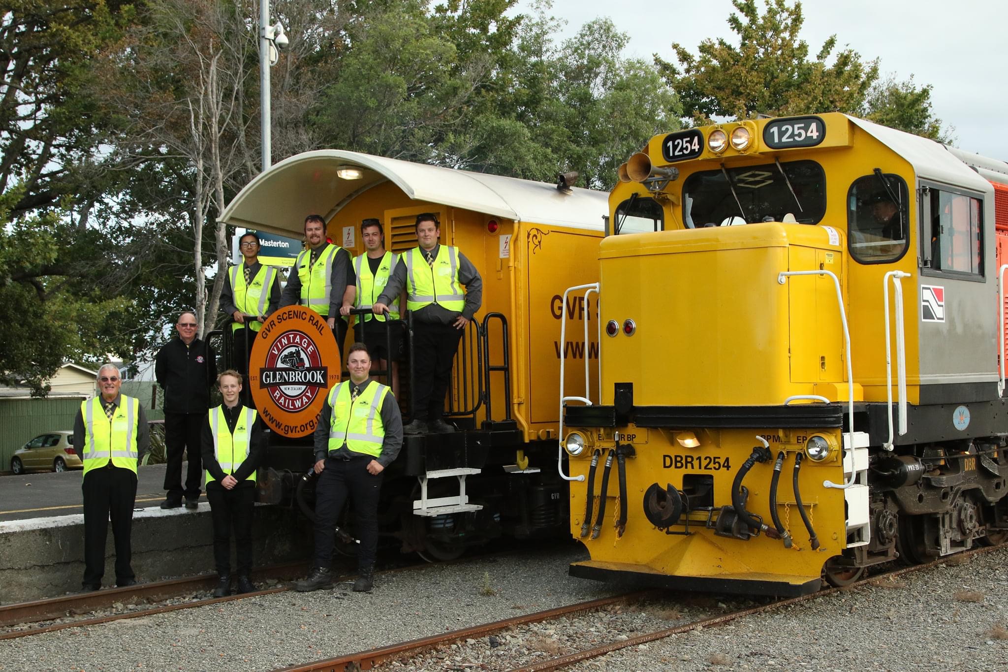 The train crew on the GVR Special