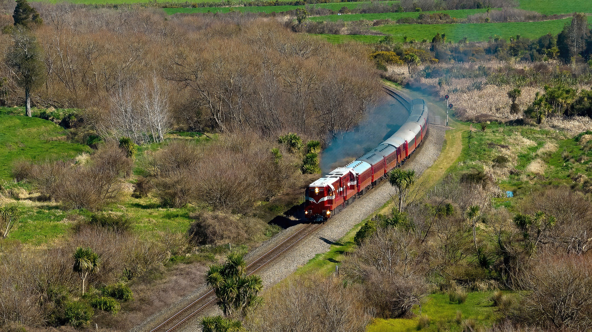 Diesel-hauled train