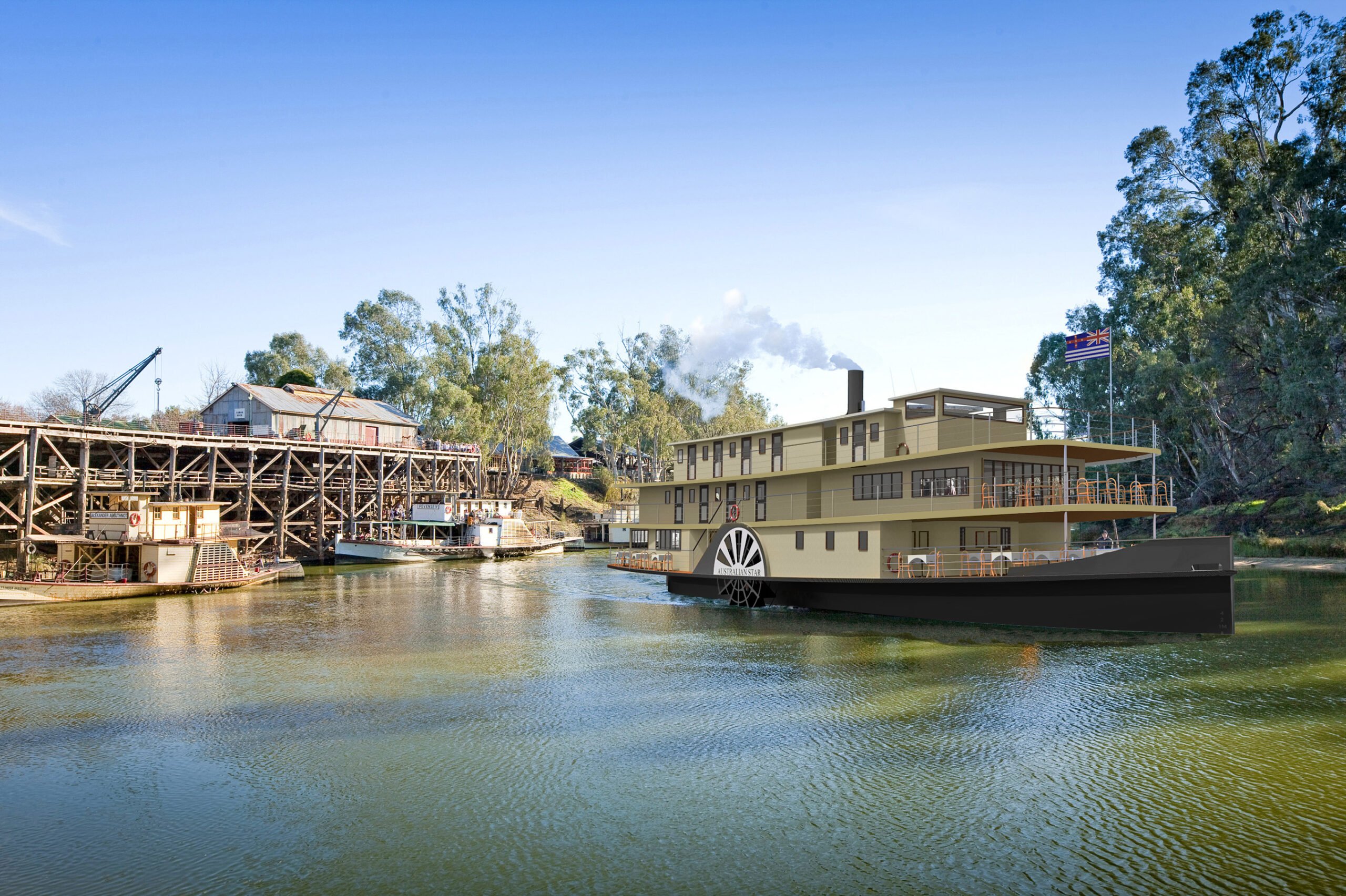 PS Australian Star Authentic Murray River Paddlewheeler