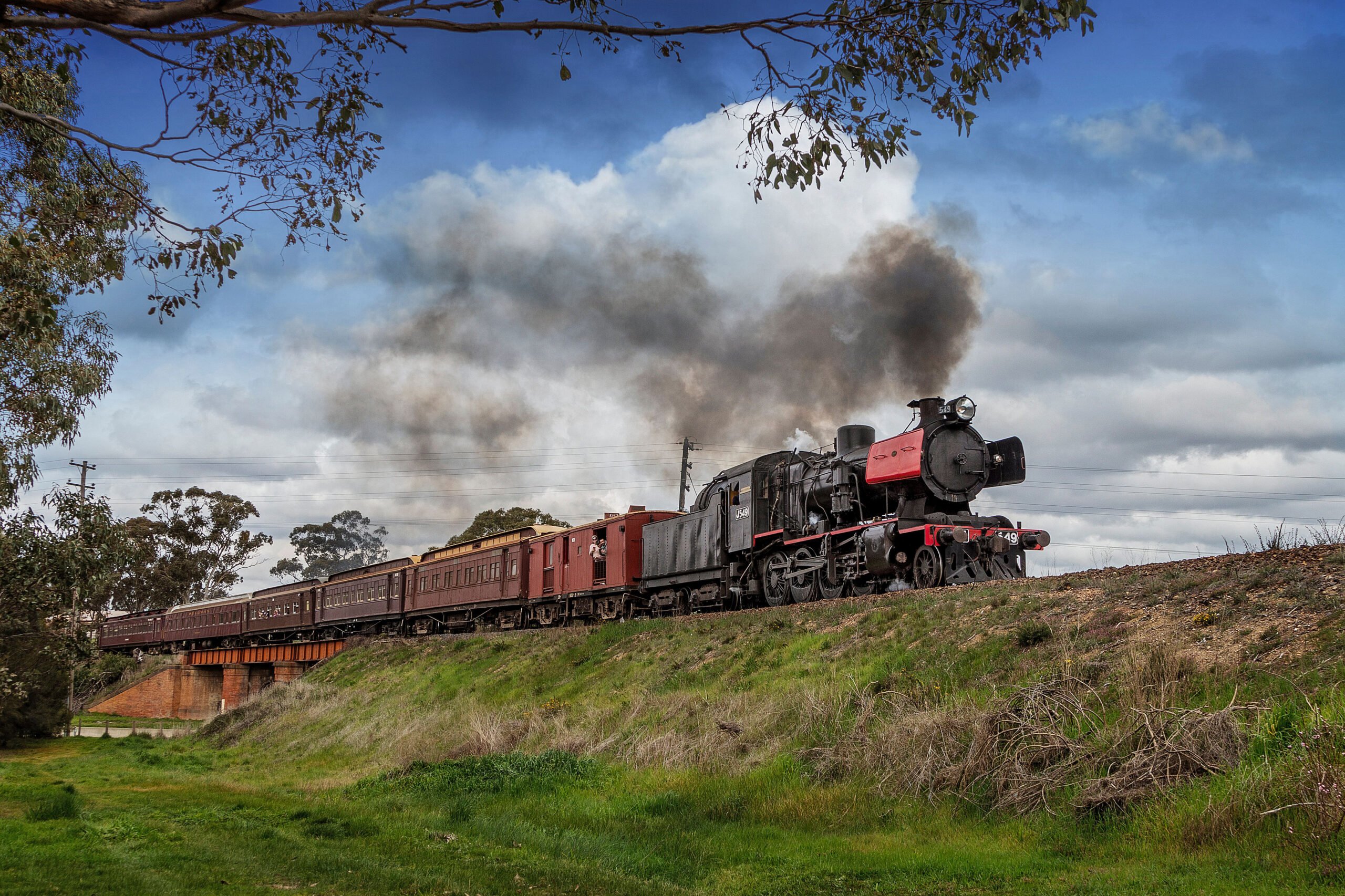 Victorian Goldfields Railway Historic steam hauled train