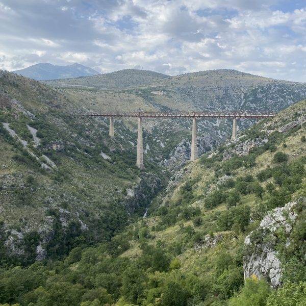 Serbia - One of the higest railway bridges in the woprld on the spectacular Belgrad to Bar railway
